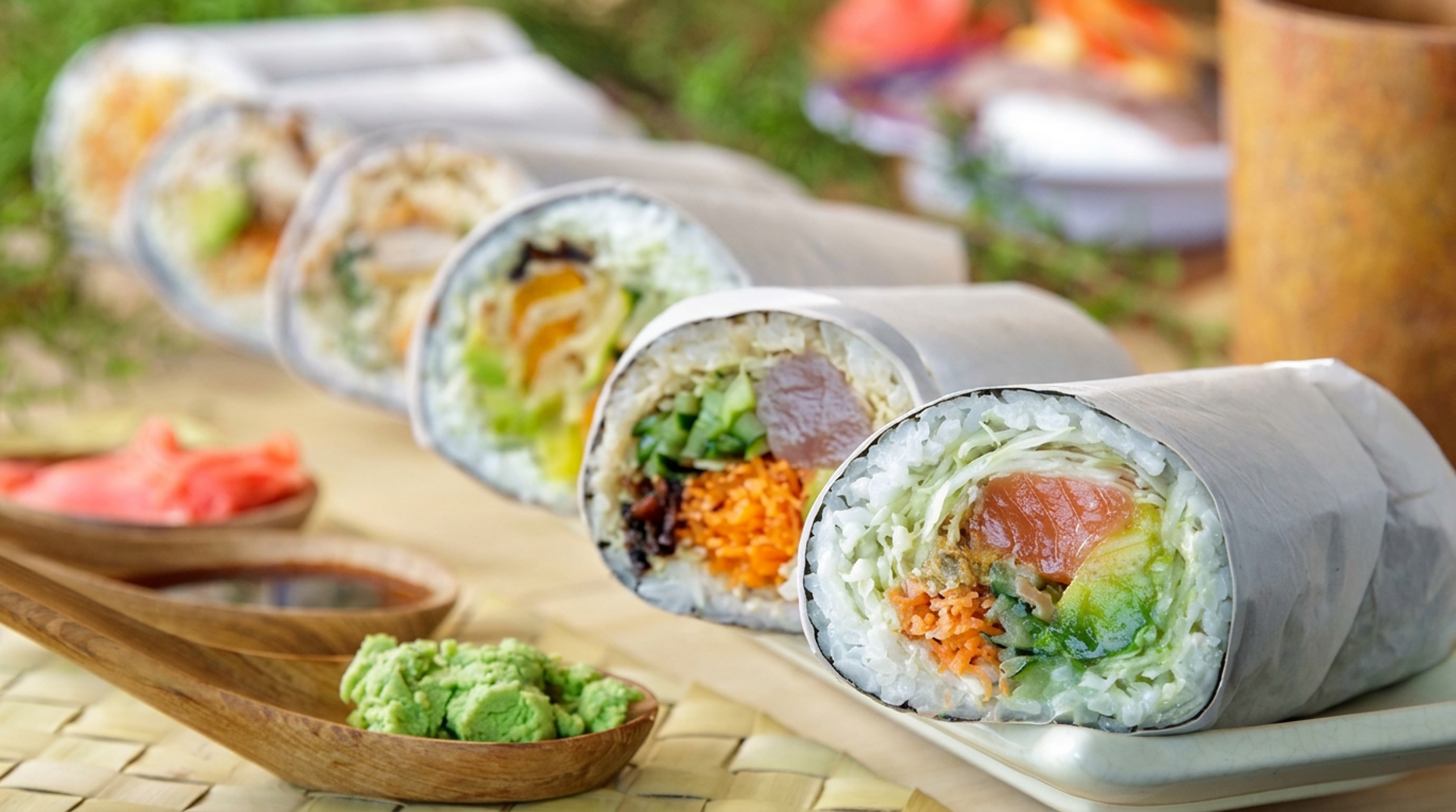 Ramen, poke, sushi burritos, and more