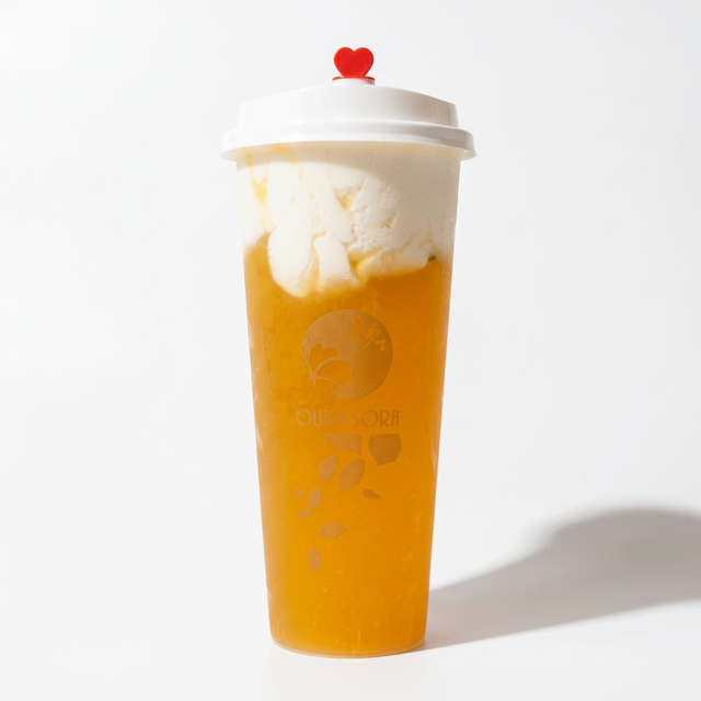 Milk Cap Mango Green Tea.
