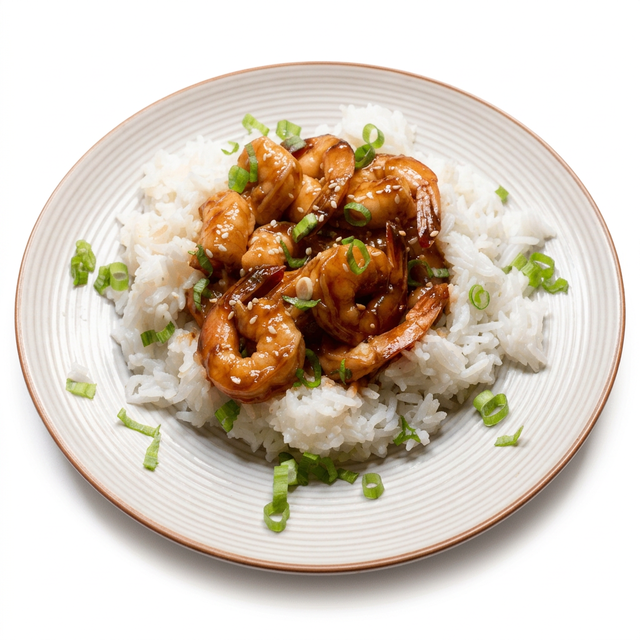 Teriyaki Shrimp.