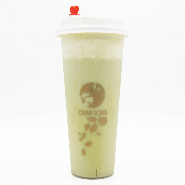 Milk Cap Matcha Milk Tea.