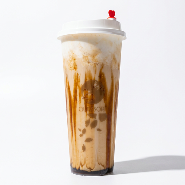 Milk Cap Dirty Sugar Black Milk Tea.