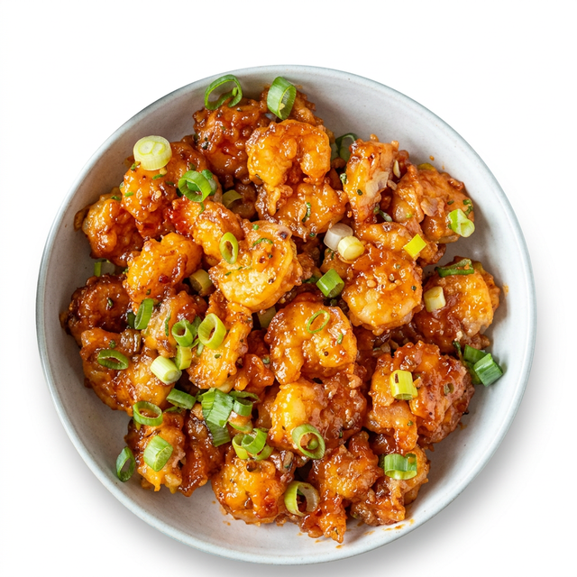 Orange Shrimp Appetizer.