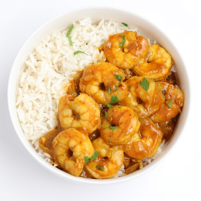 Hawaiian Curry Shrimp.