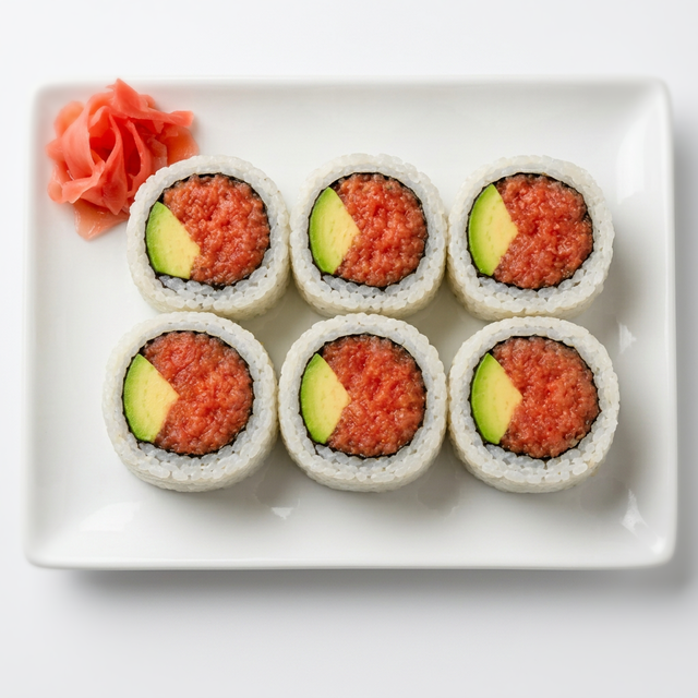 Spicy Tuna Avocado Roll.