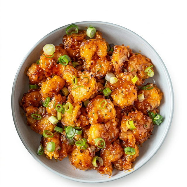 Orange Shrimp Appetizer.