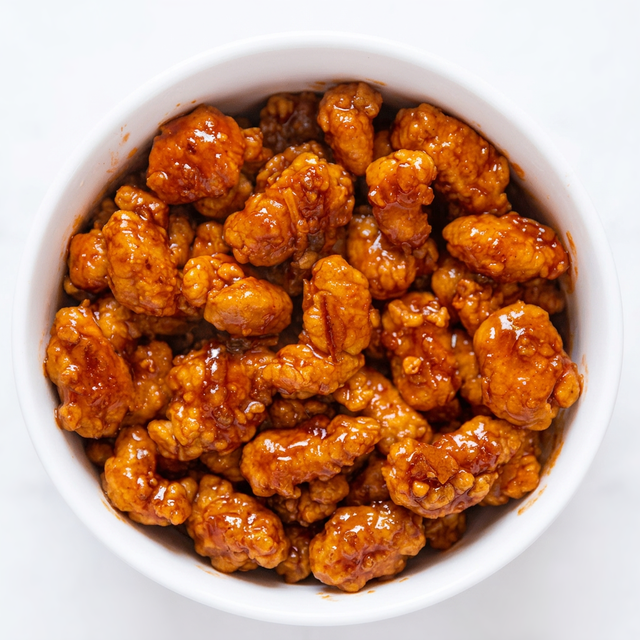 Orange Chicken Appetizer.